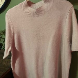 Short sleeved sweater.  From the Loft size xl light pink